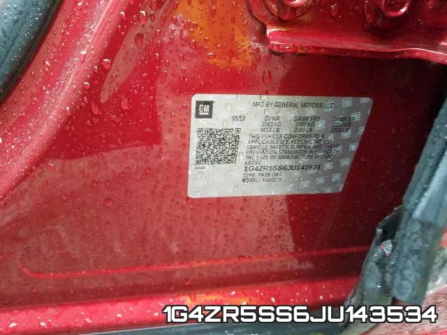 1G4ZR5SS6JU143534 фото 2