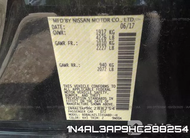 1N4AL3AP9HC288254 фото 10