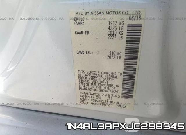 1N4AL3APXJC298345 фото 10