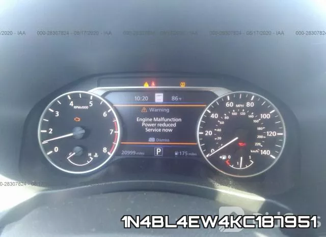 1N4BL4EW4KC187951 фото 8