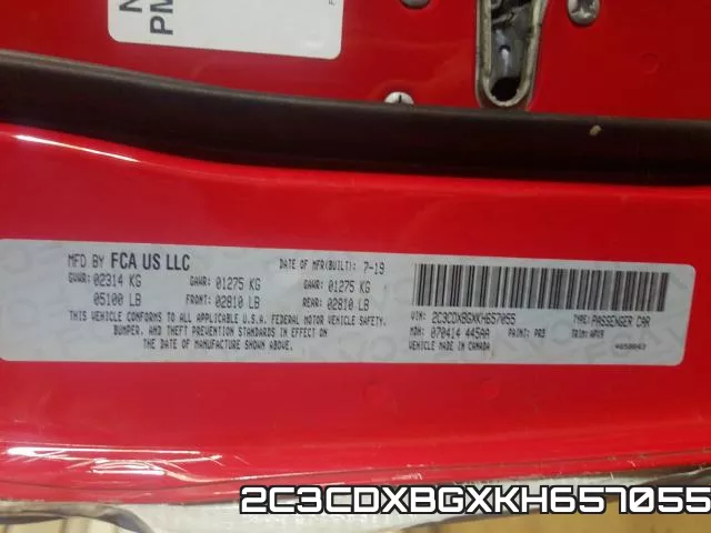 2C3CDXBGXKH657055 фото 2