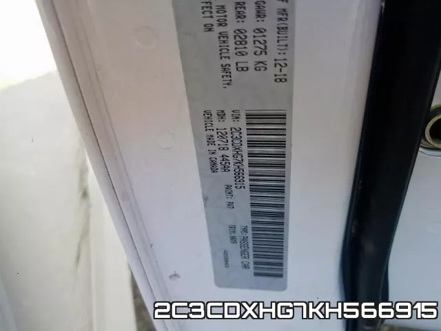2C3CDXHG7KH566915 фото 2