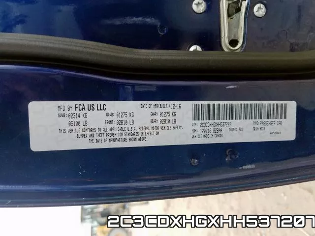 2C3CDXHGXHH537207 фото 2