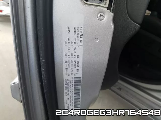 2C4RDGEG3HR764548 фото 2