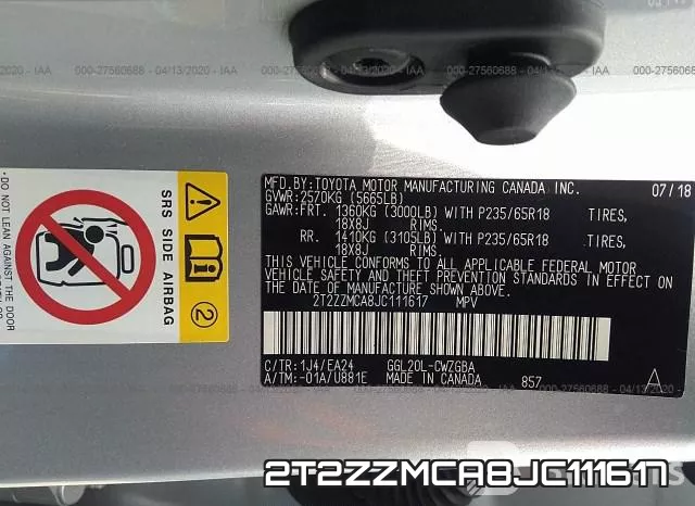 2T2ZZMCA8JC111617 фото 10