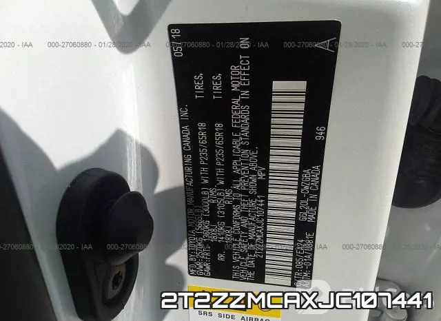 2T2ZZMCAXJC107441 фото 10