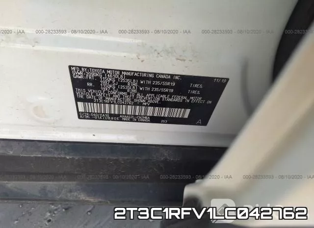 2T3C1RFV1LC042762 фото 10