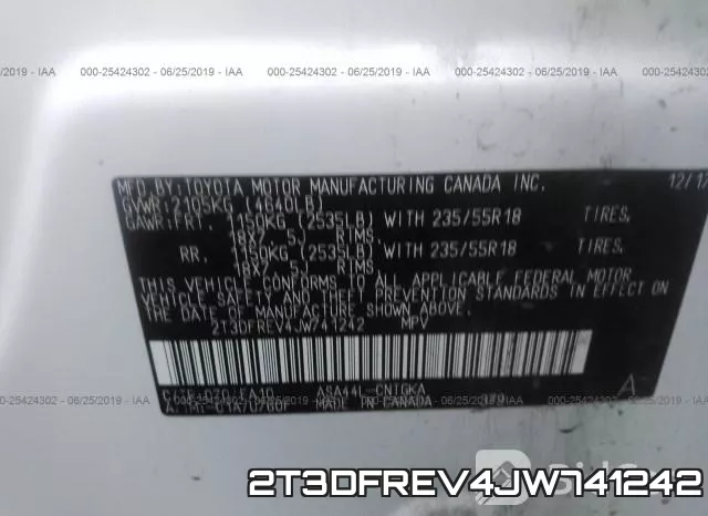 2T3DFREV4JW741242 фото 10