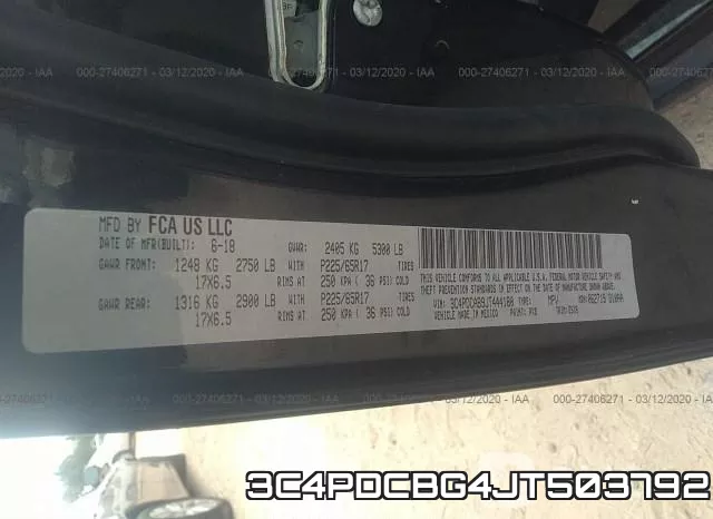 3C4PDCBG4JT503792 фото 10