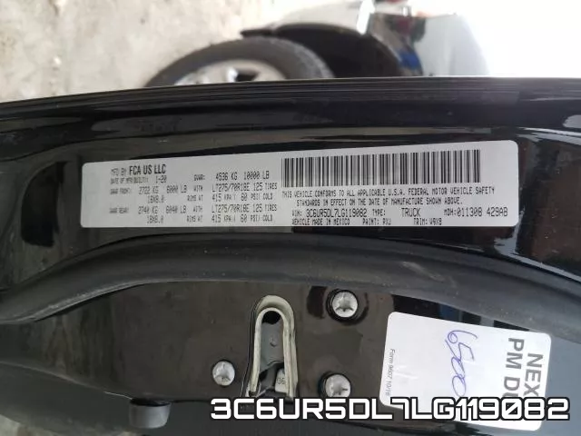 3C6UR5DL7LG119082 фото 2