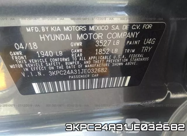 3KPC24A31JE032682 фото 10