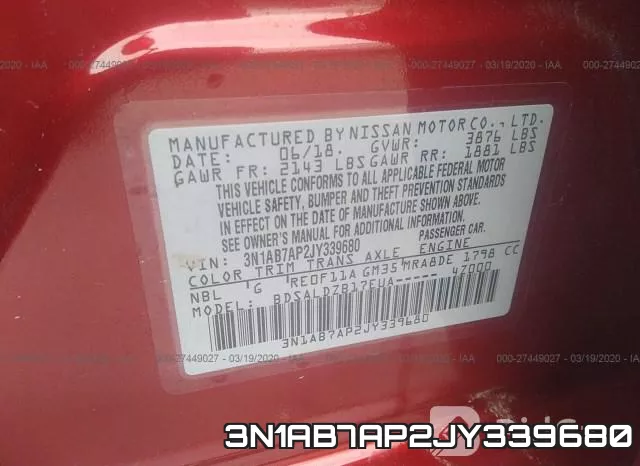 3N1AB7AP2JY339680 фото 10