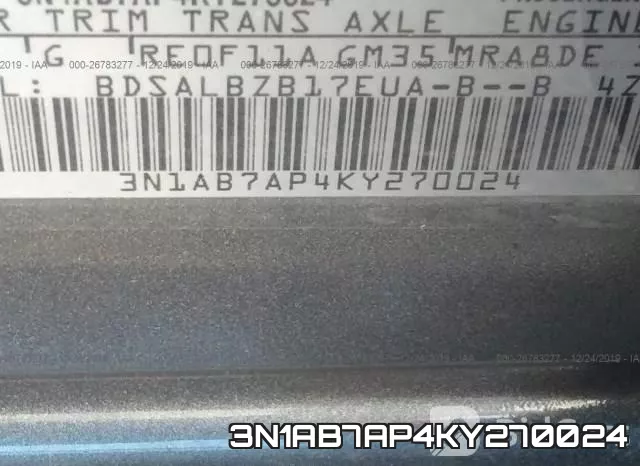3N1AB7AP4KY270024 фото 10