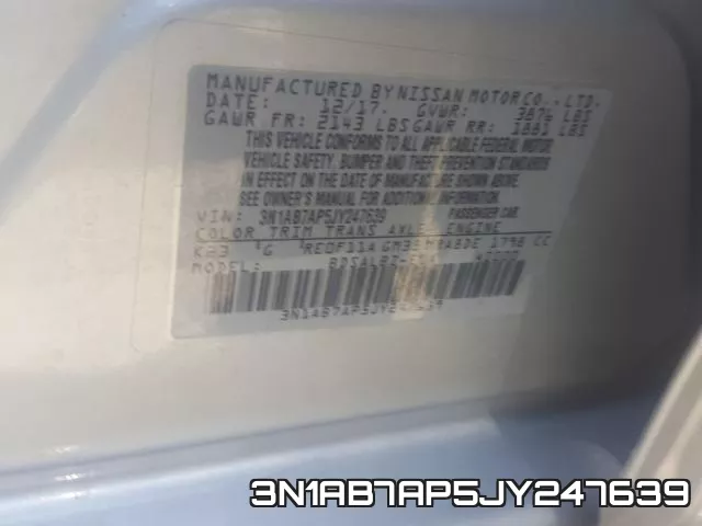3N1AB7AP5JY247639 фото 2