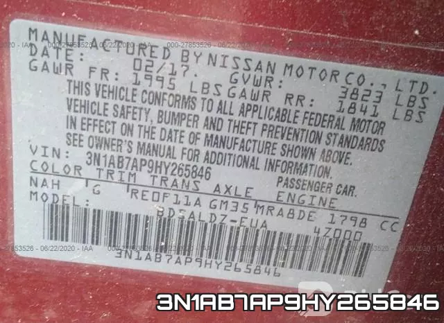 3N1AB7AP9HY265846 фото 10