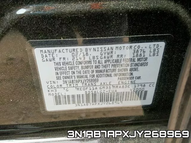 3N1AB7APXJY268969 фото 2