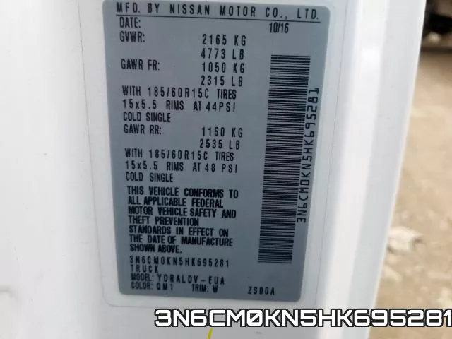 3N6CM0KN5HK695281 фото 2