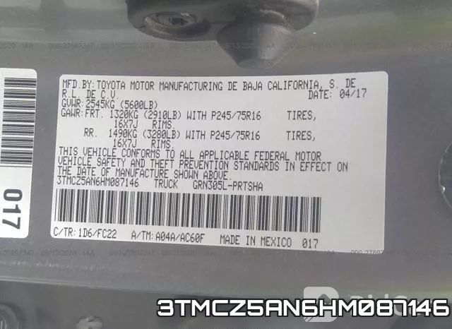 3TMCZ5AN6HM087146 фото 10