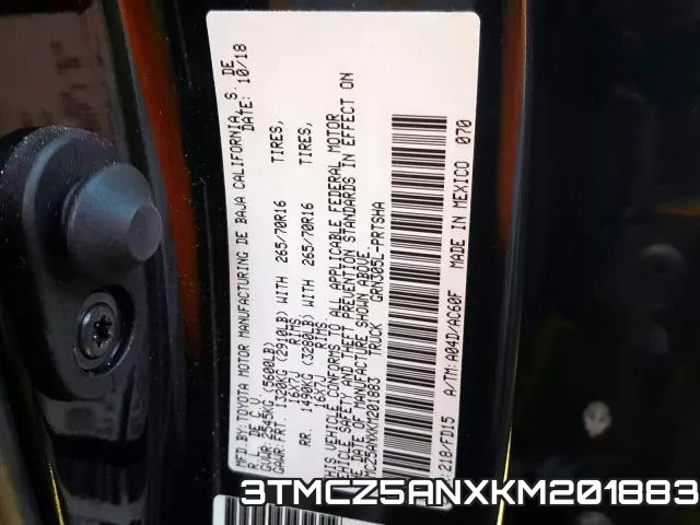 3TMCZ5ANXKM201883 фото 2
