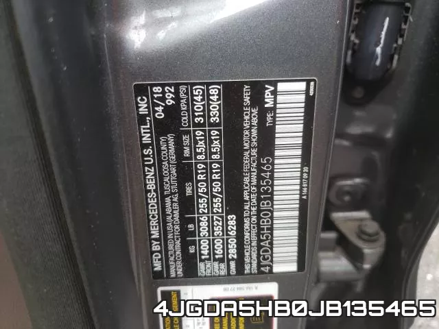 4JGDA5HB0JB135465 фото 2