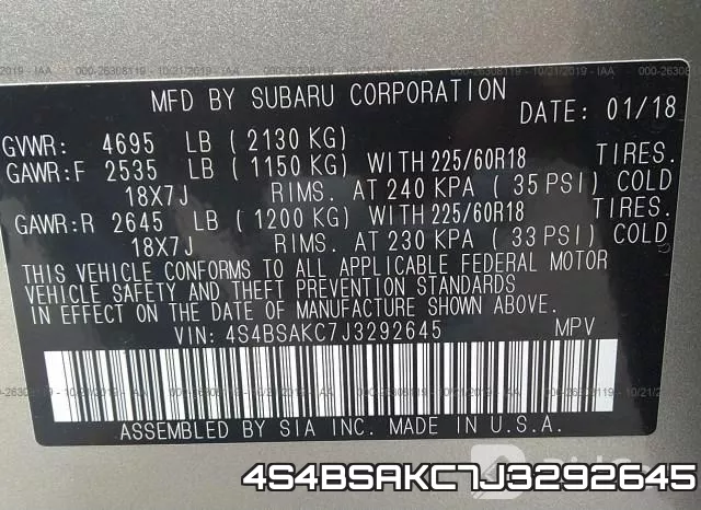 4S4BSAKC7J3292645 фото 10