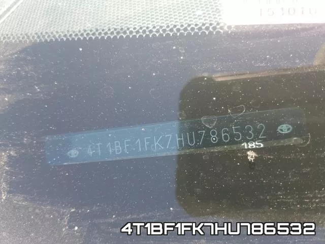 4T1BF1FK7HU786532 фото 2