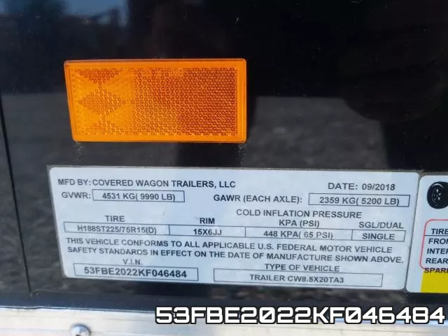 53FBE2022KF046484 фото 2