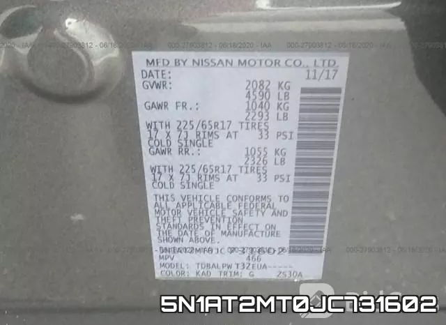 5N1AT2MT0JC731602 фото 10
