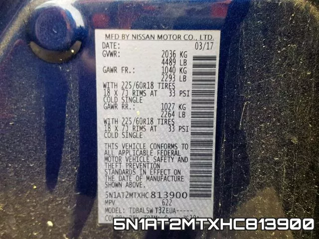5N1AT2MTXHC813900 фото 2