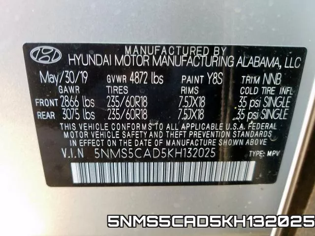5NMS5CAD5KH132025 фото 2