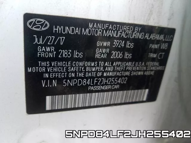 5NPD84LF2JH255402 фото 2