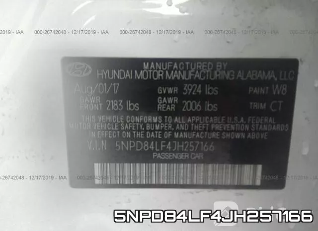 5NPD84LF4JH257166 фото 10