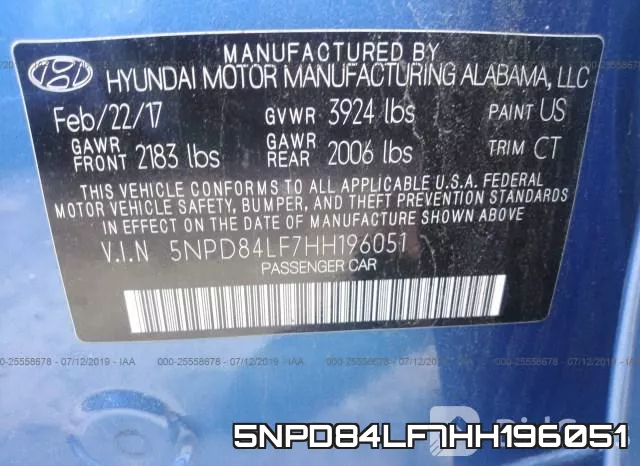 5NPD84LF7HH196051 фото 9