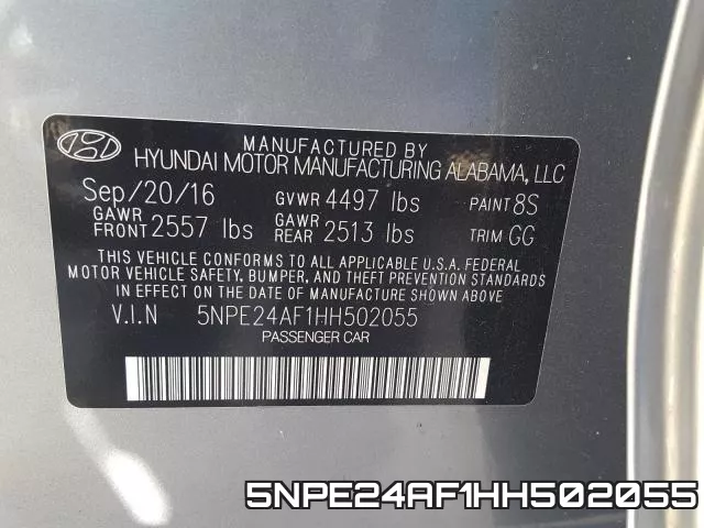 5NPE24AF1HH502055 фото 2