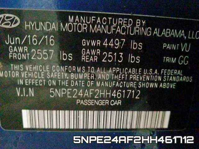 5NPE24AF2HH461712 фото 2