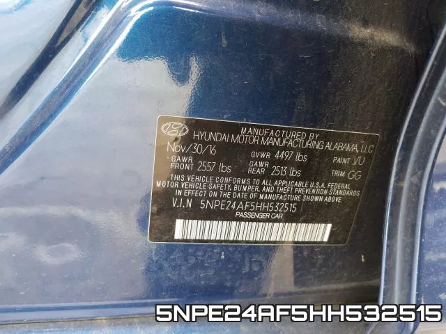 5NPE24AF5HH532515 фото 2