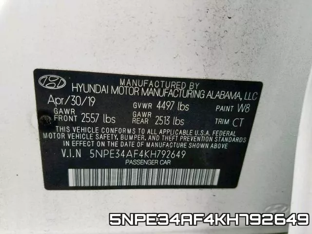 5NPE34AF4KH792649 фото 2
