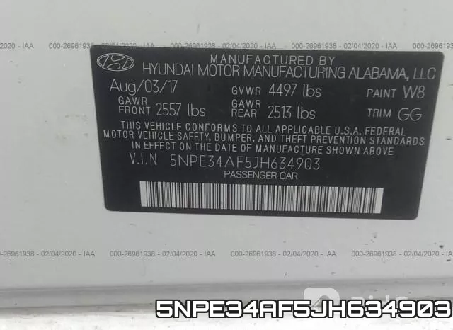 5NPE34AF5JH634903 фото 10