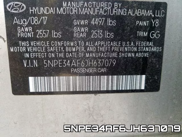 5NPE34AF6JH637079 фото 2