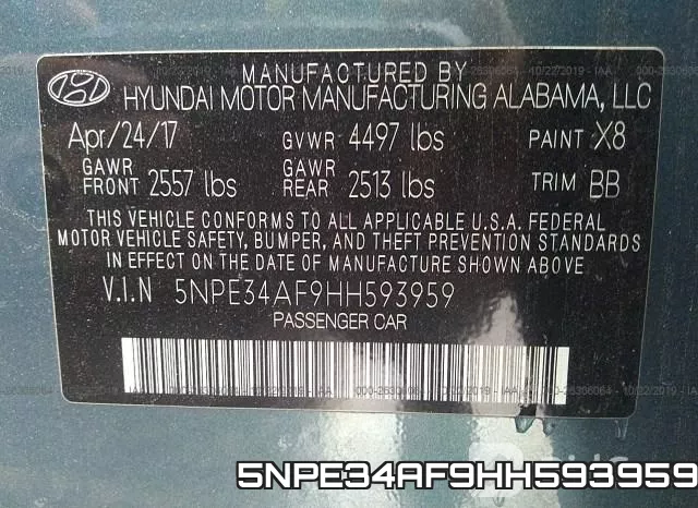5NPE34AF9HH593959 фото 9