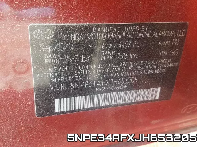 5NPE34AFXJH653205 фото 2