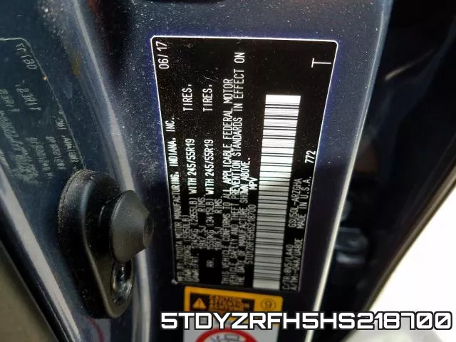 5TDYZRFH5HS218700 фото 2