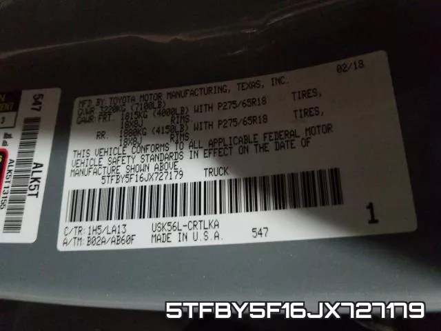 5TFBY5F16JX727179 фото 2