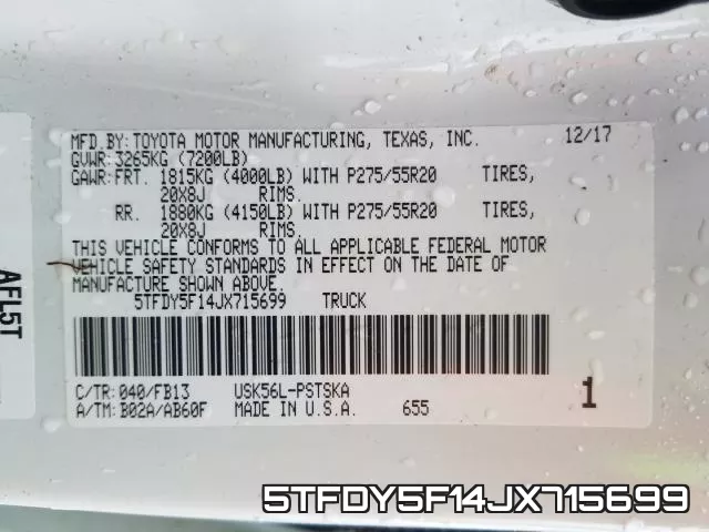 5TFDY5F14JX715699 фото 2