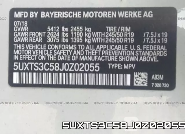 5UXTS3C58J0Z02055 фото 10