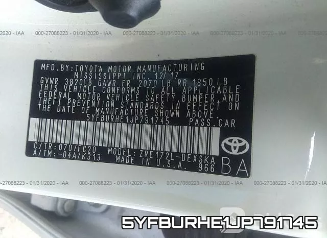5YFBURHE1JP791745 фото 10