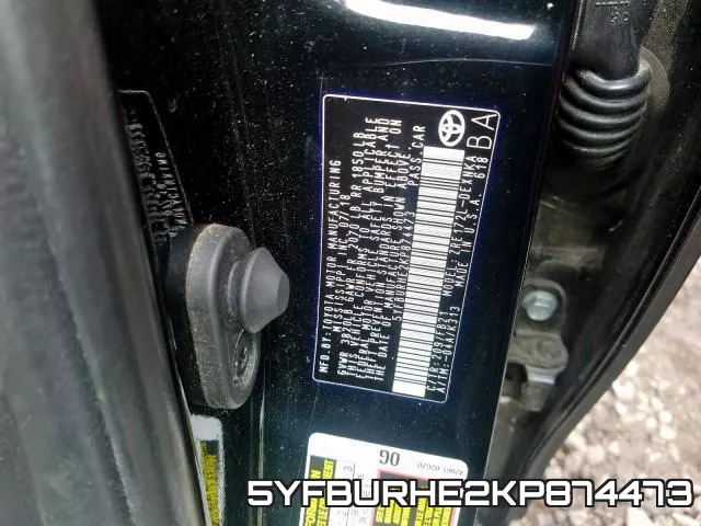 5YFBURHE2KP874473 фото 2