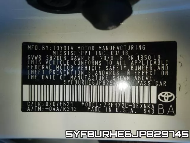 5YFBURHE6JP829745 фото 2