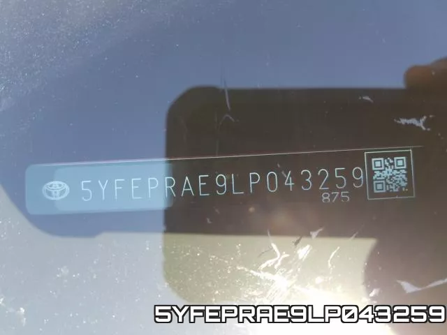 5YFEPRAE9LP043259 фото 10