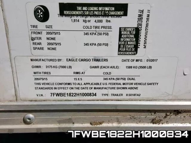 7FWBE1822H1000834 фото 2